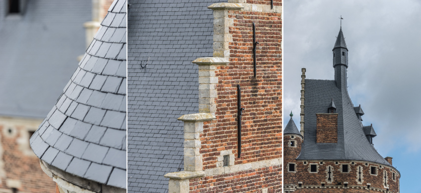 Dak detail kastelen van beersel België 