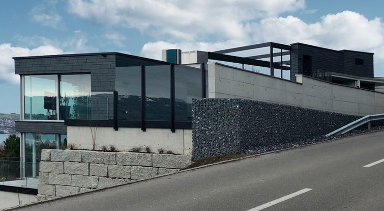  3 appartements avec façade ventilée en ardoise 