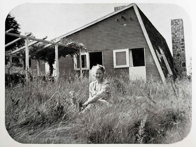 Casa Munck (1945), proyectada por Arne Jacobsen: una casa-cubierta de pizarra. 