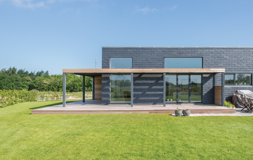 ventilated facade in future house - holbaek denmark