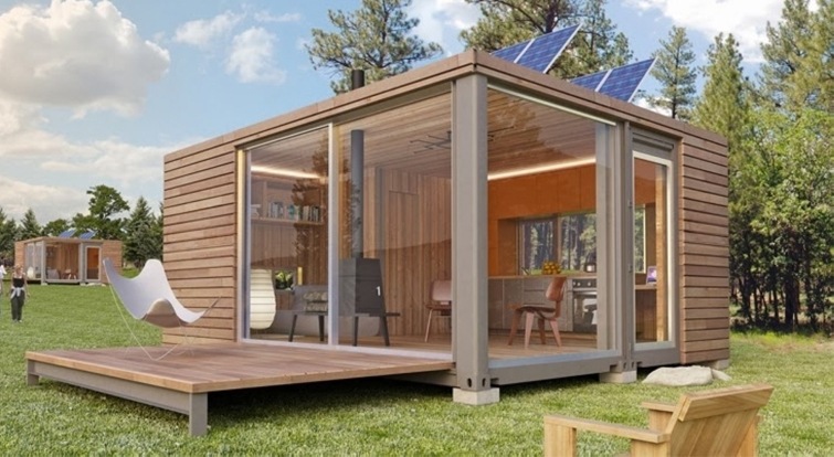 wood modular house