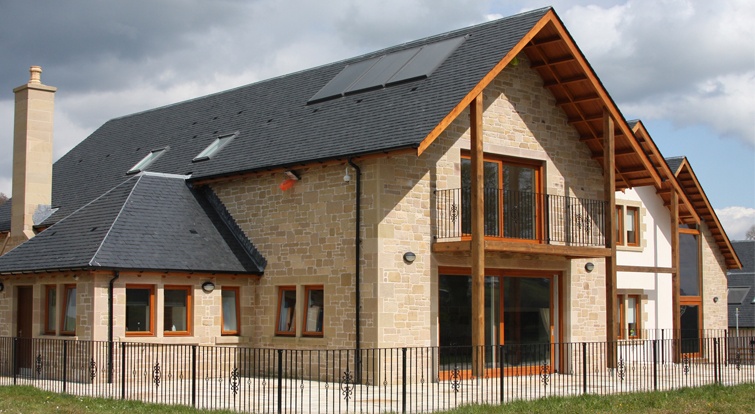 floor farm scottish houses with natural slate roofs