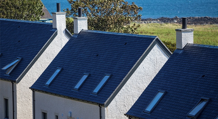 Le Glebe - Iona (Écosse) maison avec toiture ardoise