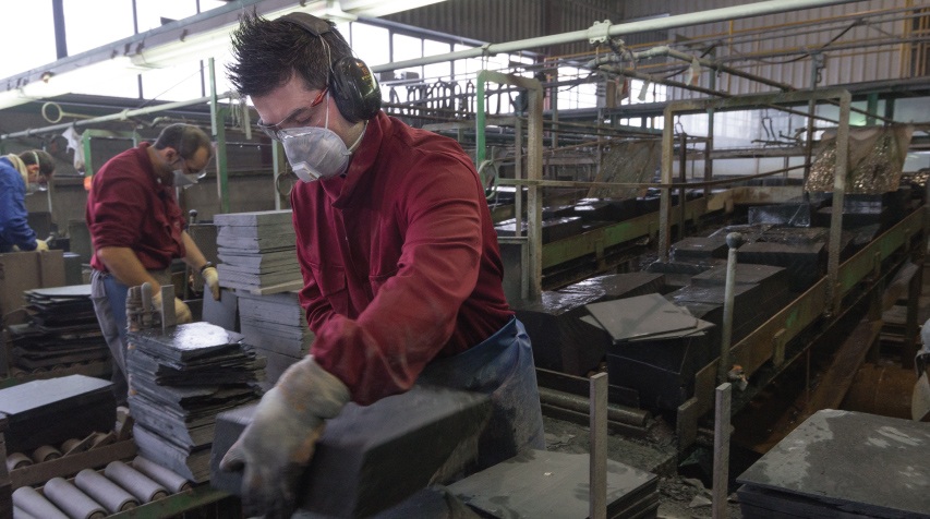 proceso productivo pizarra