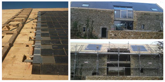 THERMOSLATE sur la toiture d'une maison rénovée à Theix