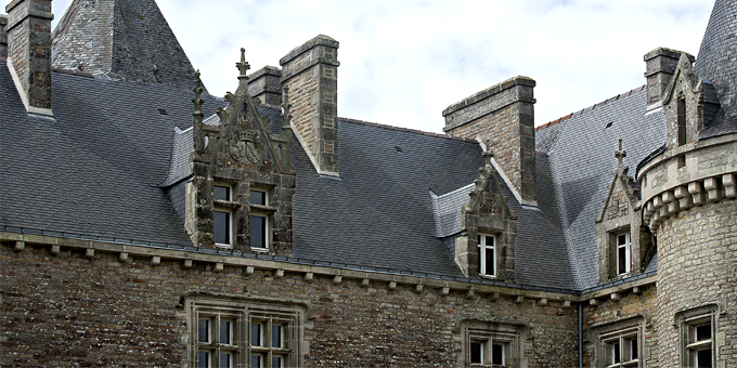 Ardoise CUPA sur le Château de Kerfily