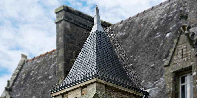 Ardoise CUPA sur le Château de Kerfily