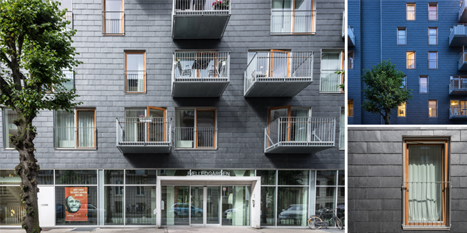 slate cladding faelledgarden