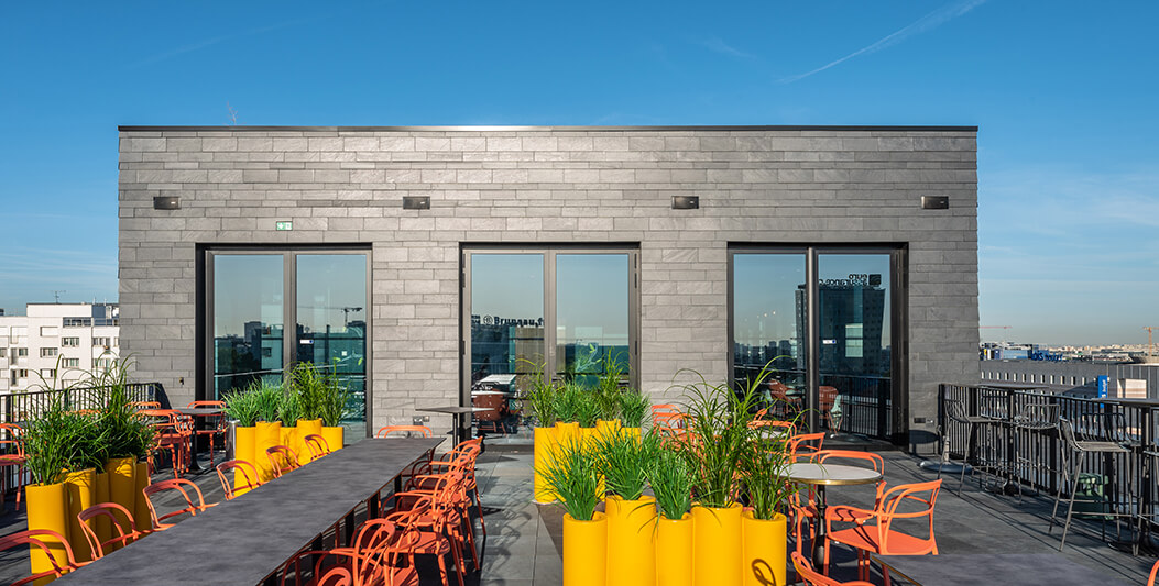 CUPACLAD RANDOM dynamic slate cladding design