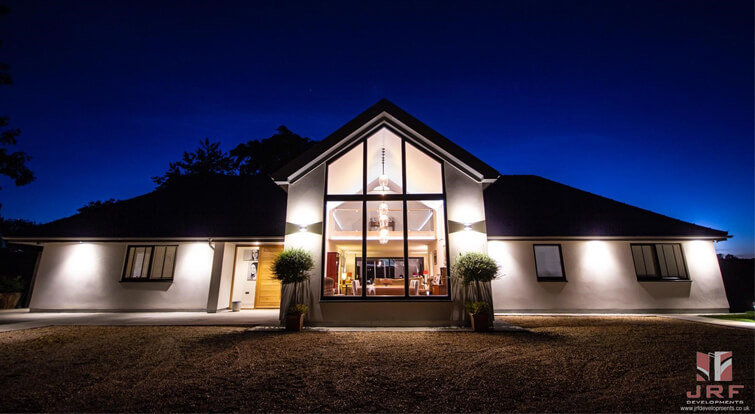 Street Farm: a private house extension with a superb slate roof in Suffolk