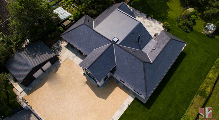 CUPA 12 roofing slate in street farm (Suffolk)