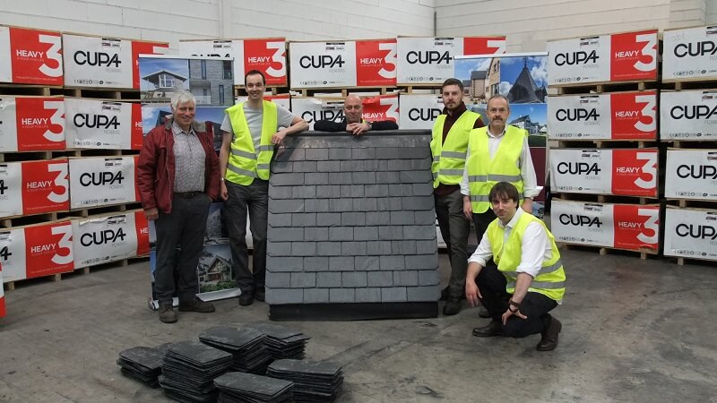 participants in the first CUPA PIZARRAS slate training day in Scotland