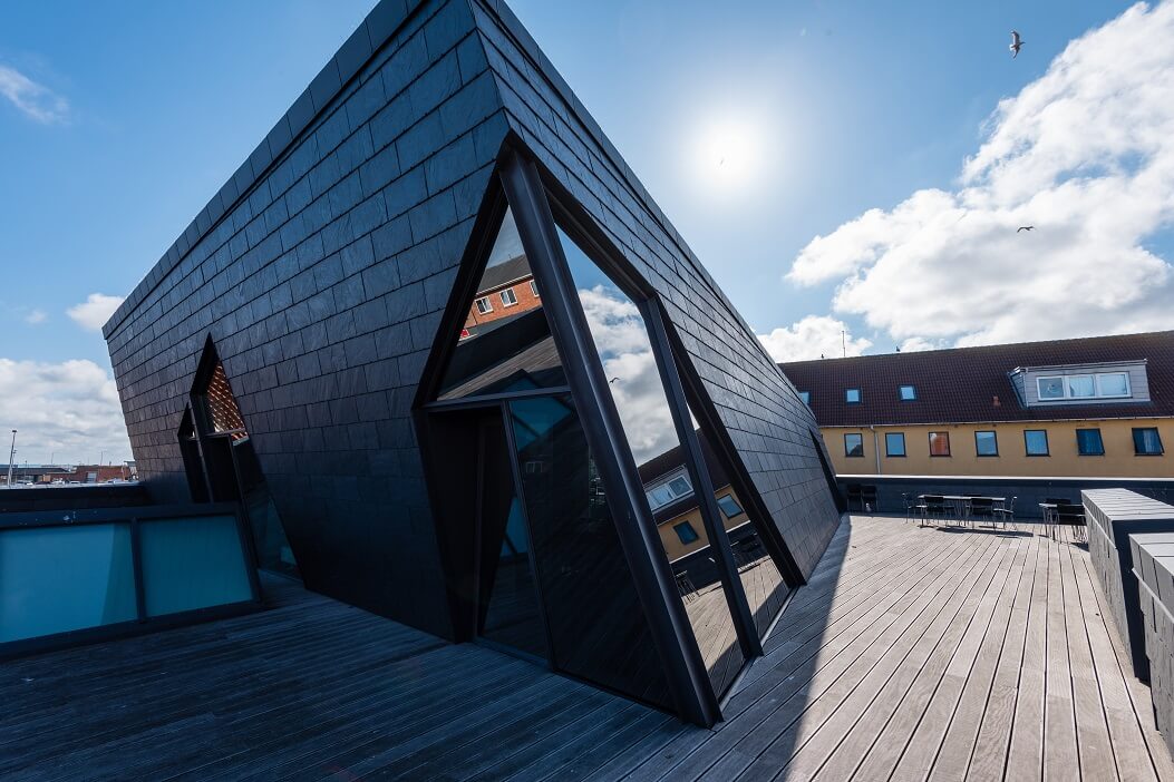 façade en ardoise CUPACLAD® 201 VANGUARD, Vestjysk Bank