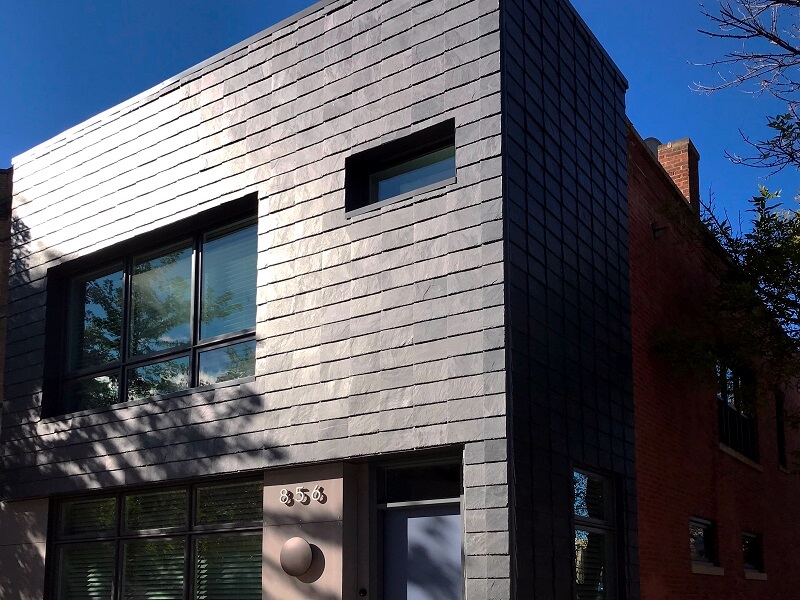 facade ventilee en ardoise