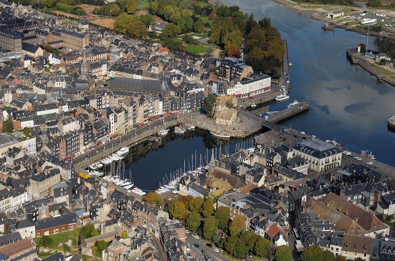 honfleur vue aerienne