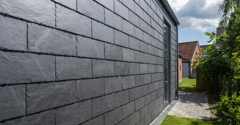 facade ventilée ardoise