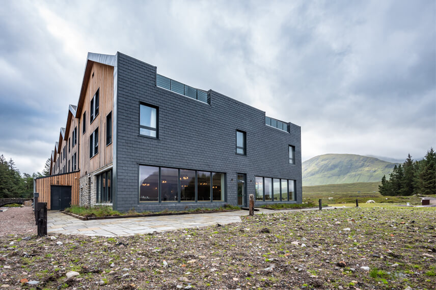slate facade for the kings house hotel
