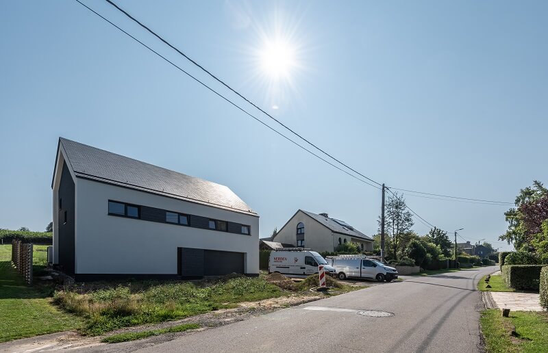 leien dak in Aarlen (België)