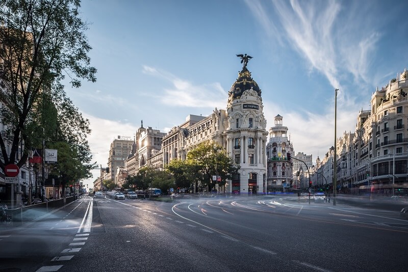 Metropolis Building in Madrid