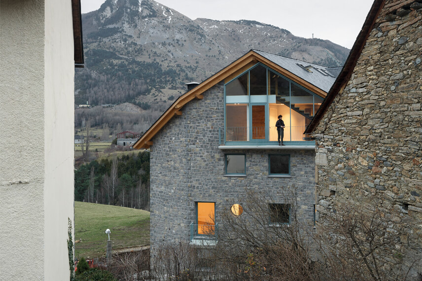 Pyrénées couverture en ardoises