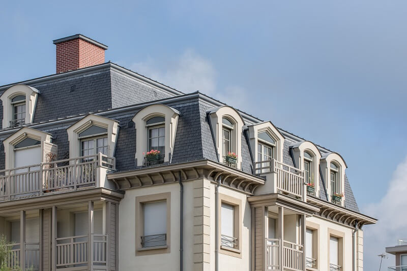 mansard windows roof