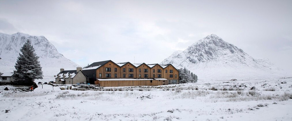 a slate roof with snow