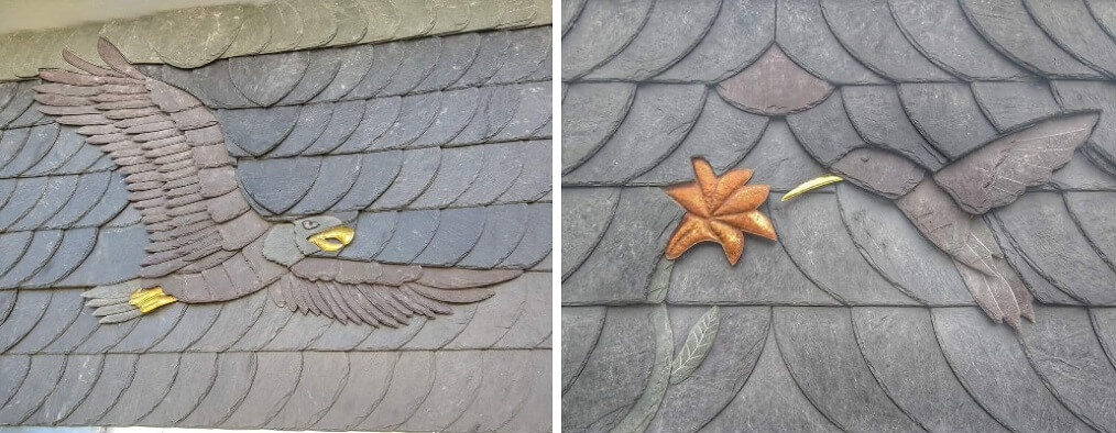 slate roof decorative