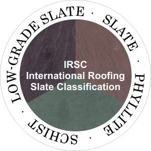 The logo of the International Roofing Slate Classification