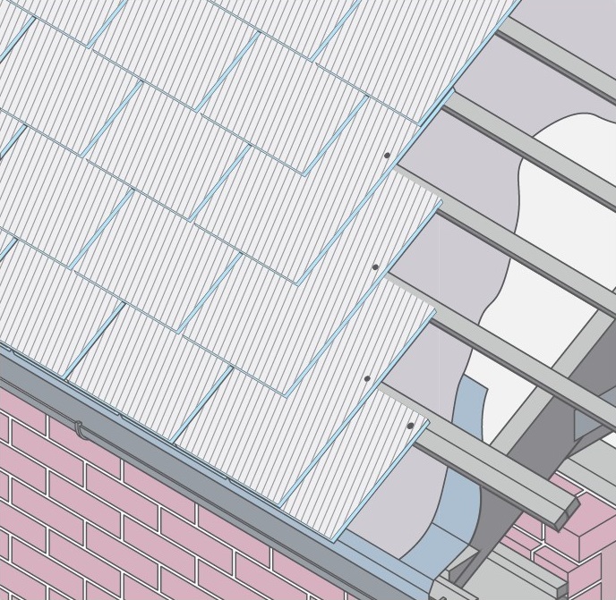 slate eaves detail
