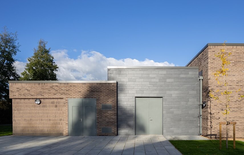 slate wall Colin Forbes building
