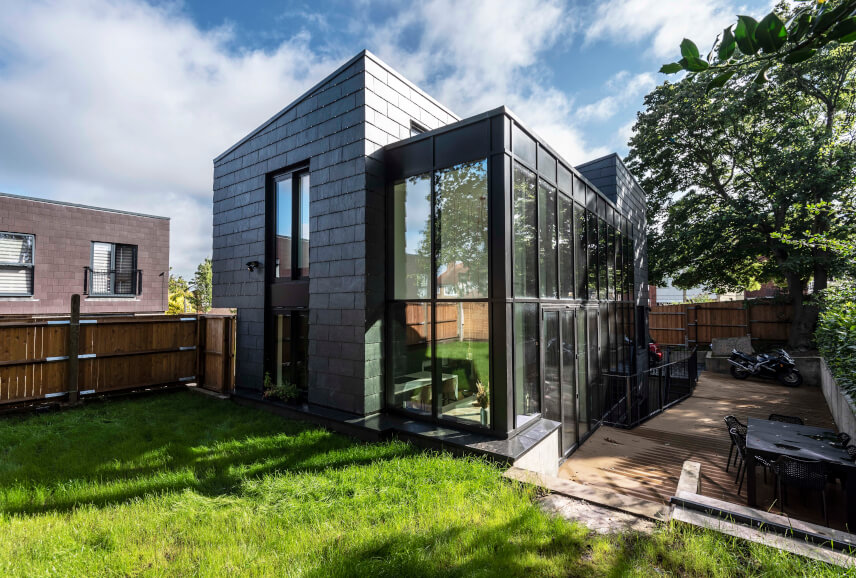 rainscreen cladding slate London UK