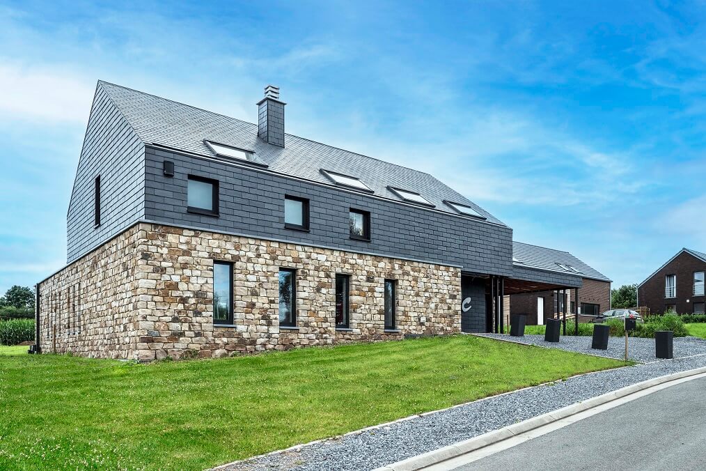 maison moderne ardoise