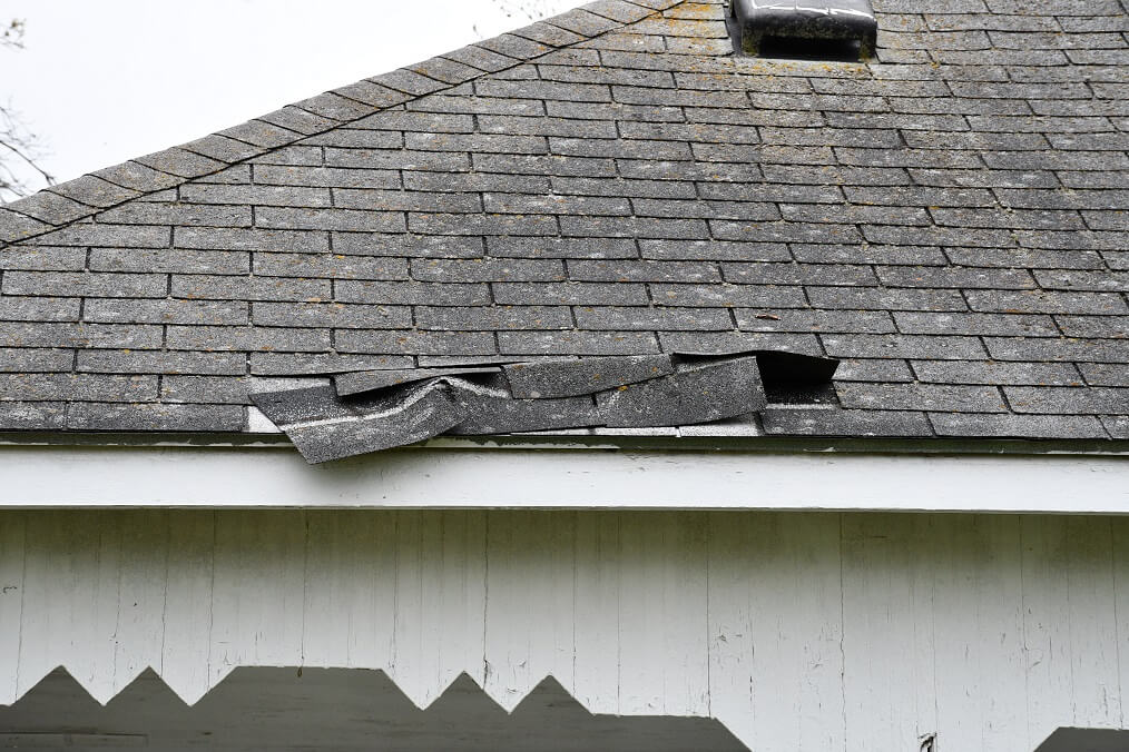 broken slate shingles