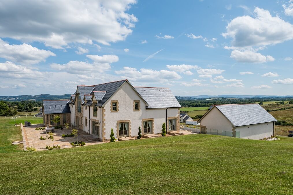 a house with real slate roof