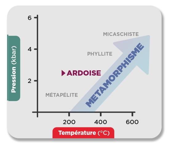 Série métamorphique des ardoises phyllite