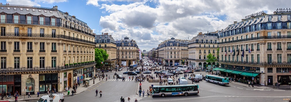 Avenida de la Opera en Paris Haussmann