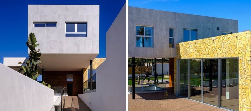 etics facade in a house
