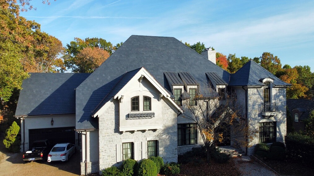 a house with Readyslate roof