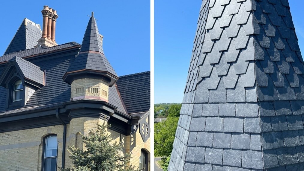 slate roof dome