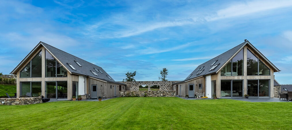 houses slate roof water