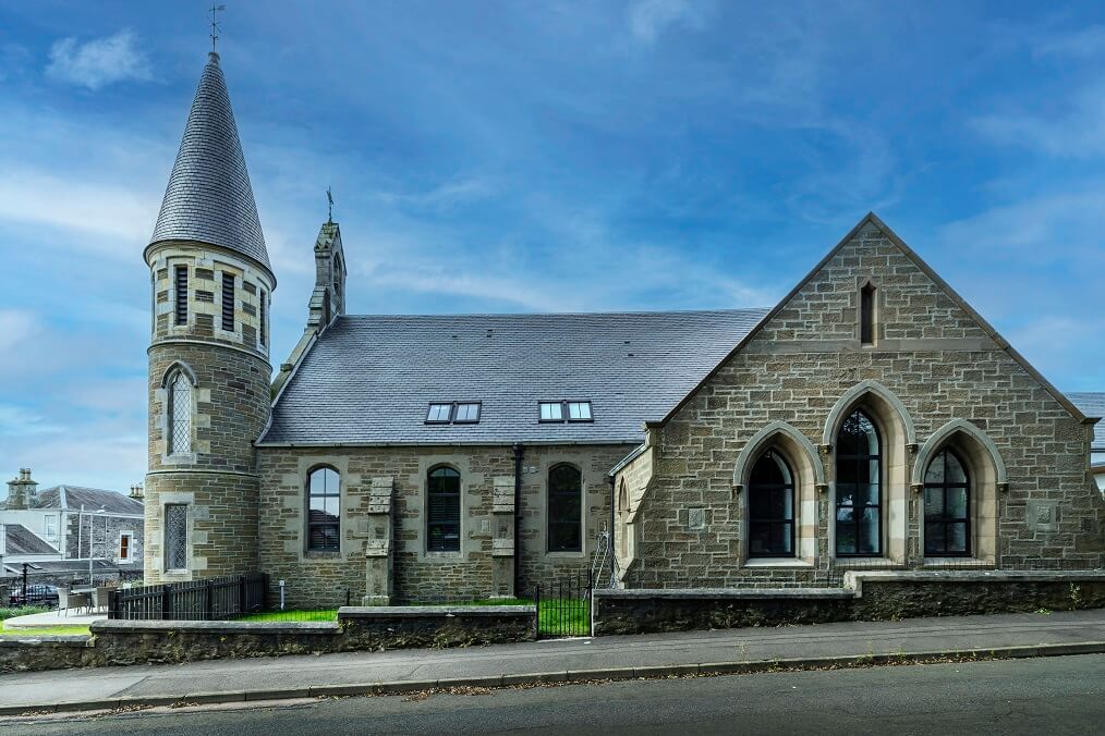 iglesia gótica en Escocia