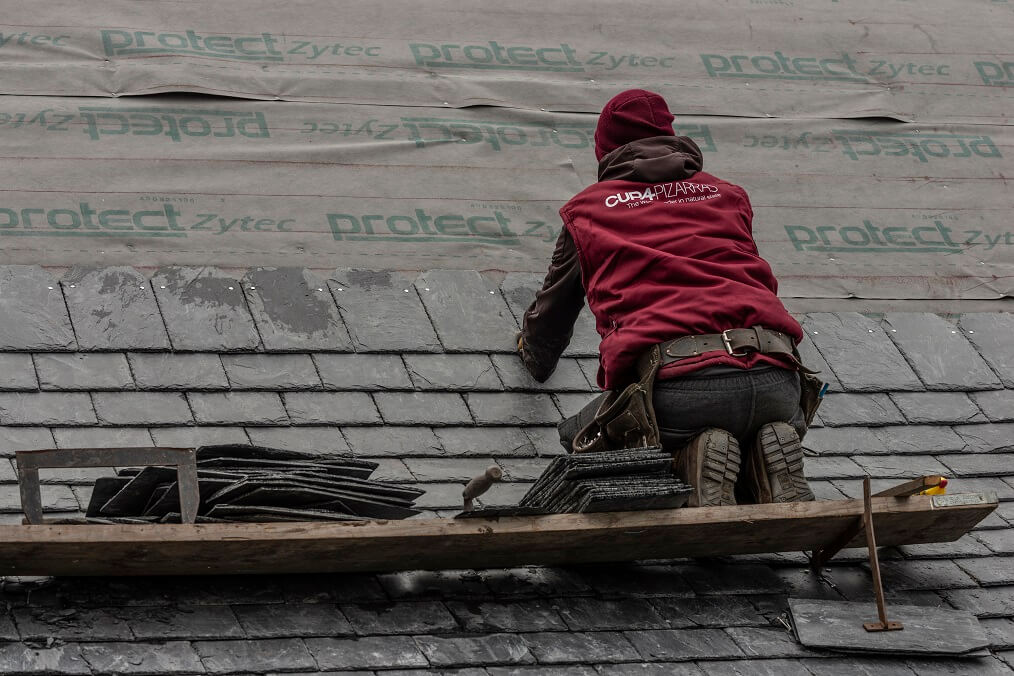 slate roof installation