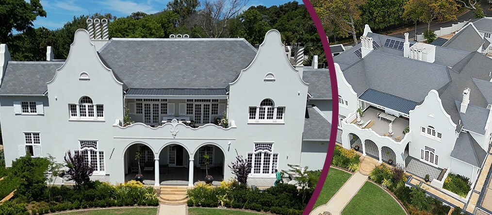 Natural slate roofing project in South Africa