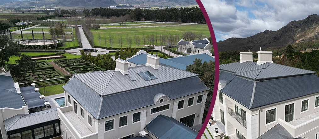 Natural slate roofing project in South Africa