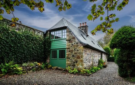 bothy house in Scotland with a slate roof