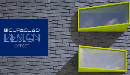 CUPACLAD Design OFFSET, design asymétrique pour façades ventilées
