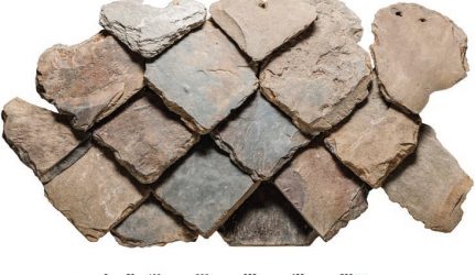 Reconstruction of a Roman slate roof