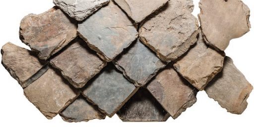 Reconstruction of a Roman slate roof